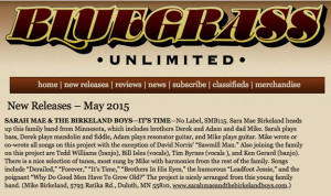 Bluegrass Unlimited Review_May 2015